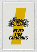 Never Stop Exploring Wall Art