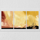 Abstract Jesus Landscape Wall Art, Set Of 3