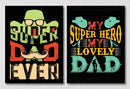 Super Dad Wall Art, Set Of 2