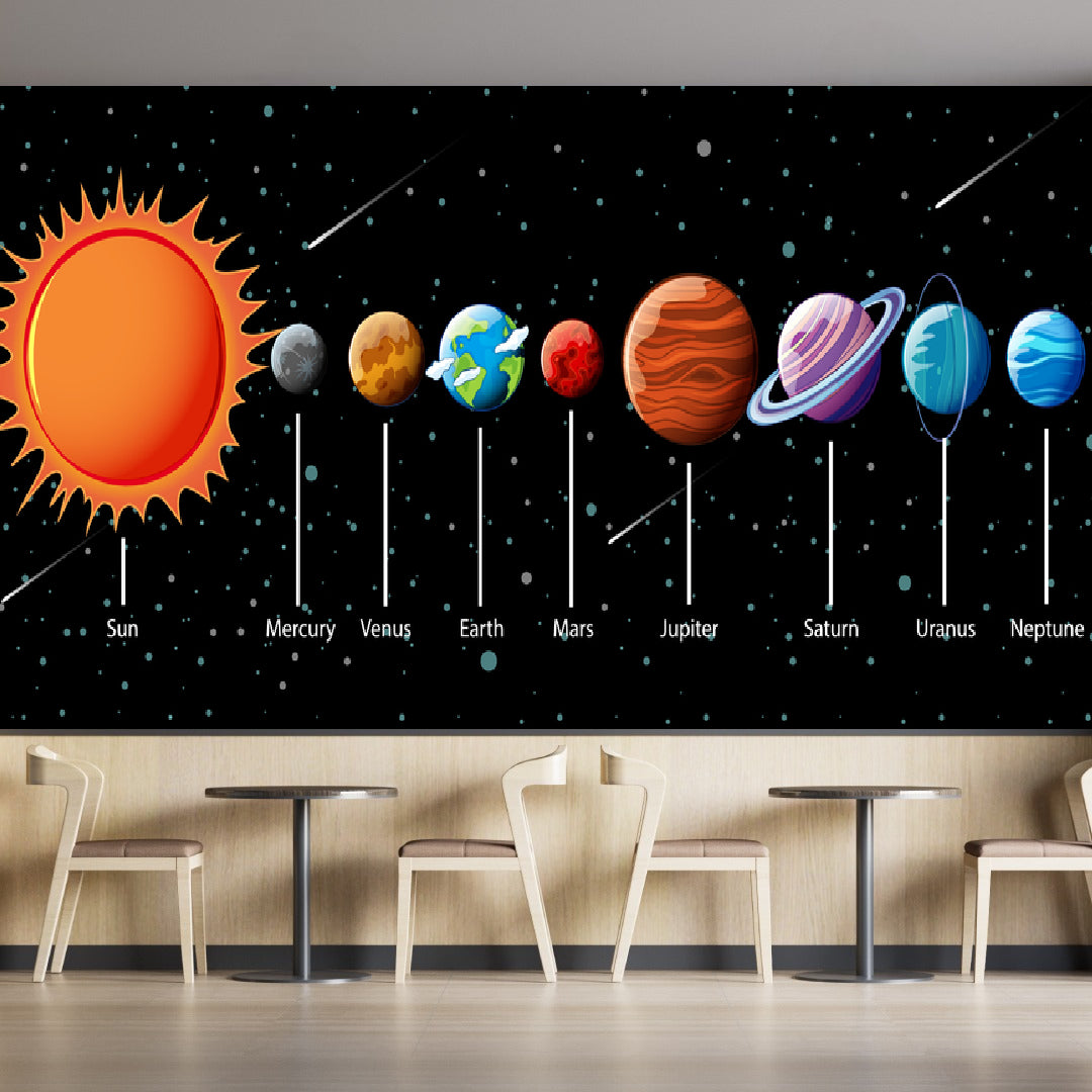 Set Of Universe Black Wallpaper