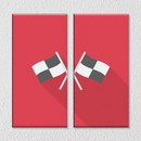 F1 Racing Wall Art, Set Of 2