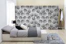 Dotted Hexagonal Pattern Self Adhesive Sticker For Wardrobe