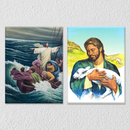 Jesus Christ Wall Art, Set Of 2