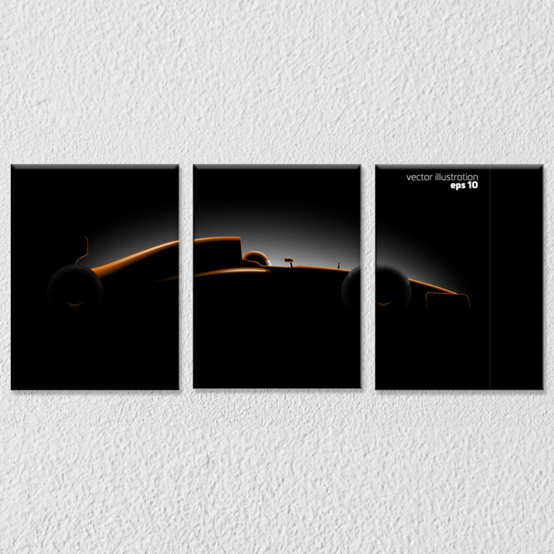 F1 Racing Wall Art, Set Of 3