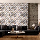 Symmetric tile Customised Wallpaper