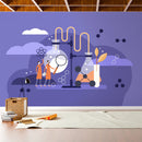Purple Stripped Wallpaper
