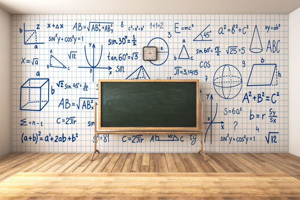 Maths Equations Blue Wallpaper