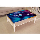 Pink Blue Butterflys Painting Self Adhesive Sticker For Table