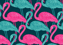 Pink & blue Flamingos