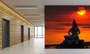 Lord Shiva Orange Sky Wallpaper