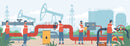 Oil Pipeline Vector Wallpaper