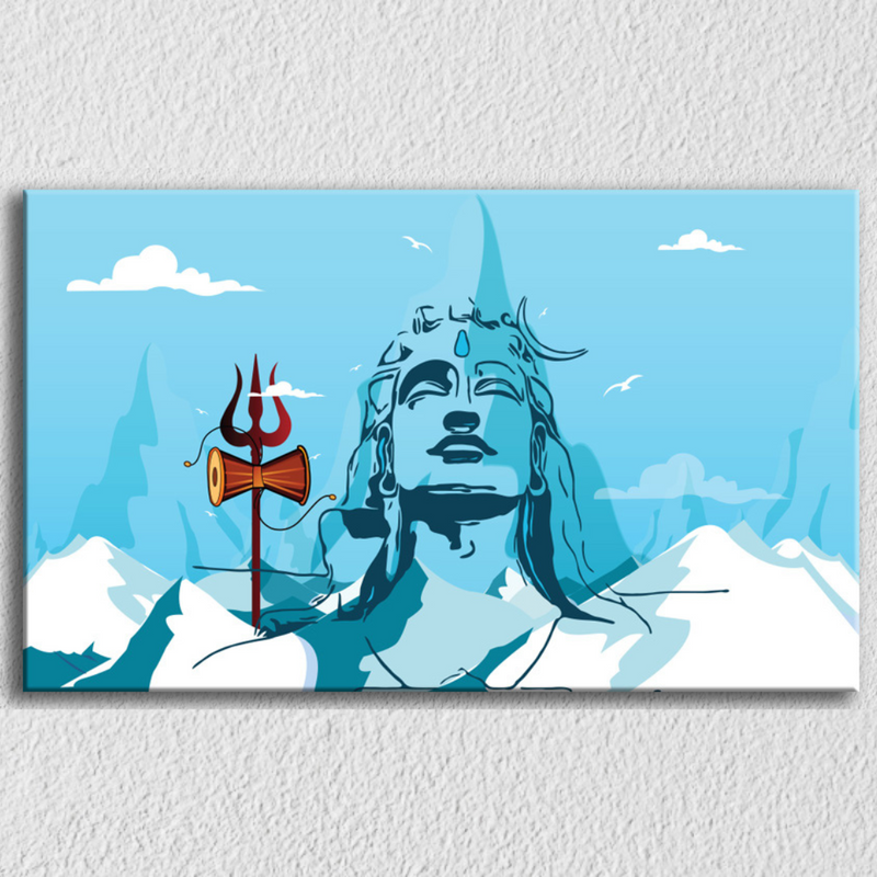 Shiva On The Mountains Wall Art