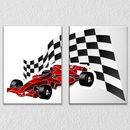 F1 Racing Wall Art, Set Of 2