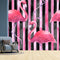 Flamingo Strips Wallpaper