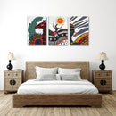 Abstract Bohemian Art, Set Of 3