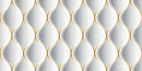 Gold White 3D Self Adhesive Sticker For Refrigerator
