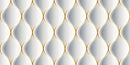 Gold White 3D Self Adhesive Sticker For Refrigerator