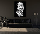Symmetrical Asymmetrical Art Canvas