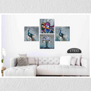 Radha Krishna Peacock, Set Of 4