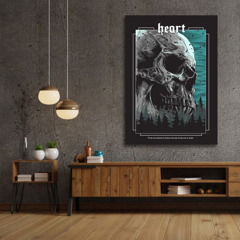 Heart Skeleton Art