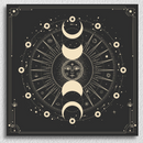 Black Beige Moon Phases