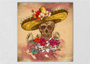 Day Of The Dead Floral Skeleton Art