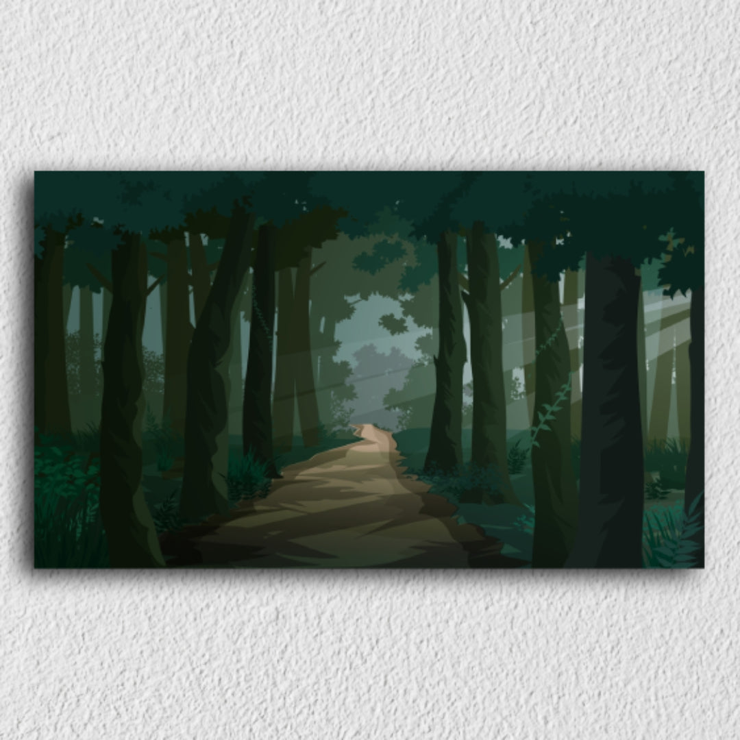Cartoon Pathway Canvas