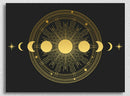 Golden Black Moon Phases