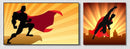 Superhero Wall Poster, Set Of 2