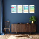 Beach Inspired Wall Art 4, Set Of 4
