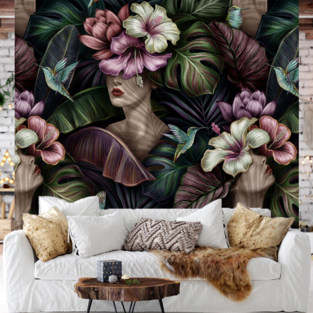 Colourful Flowers Customize Wallpaper