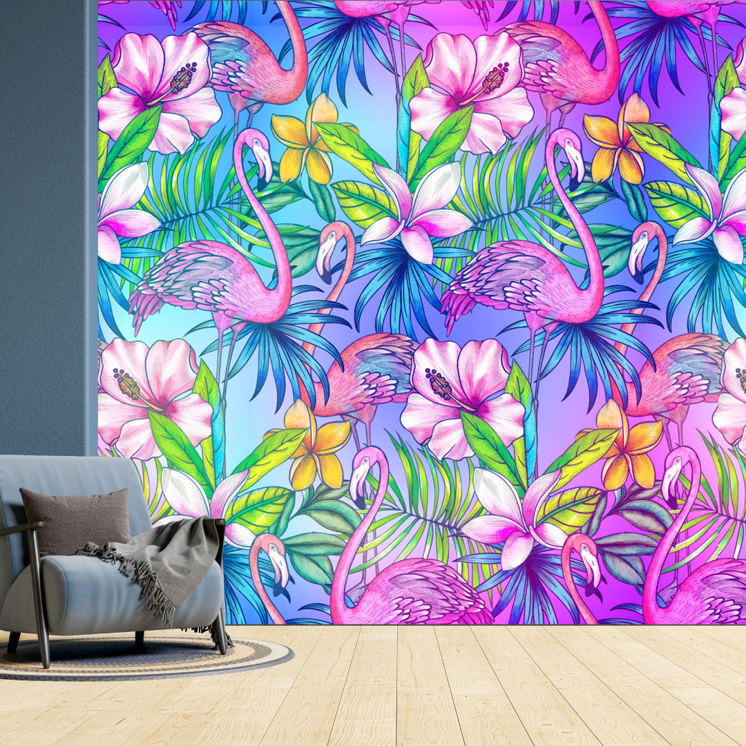 Floral Purple Wallpaper
