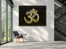 3D Light Om Art Self Adhesive Sticker Poster