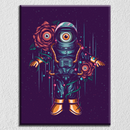 Astronaut Purple Background Art
