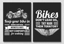 Biker Quotes Wall Art, Set Of 2