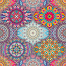 Beautiful Mandala Art Self Adhesive Sticker For Refrigerator