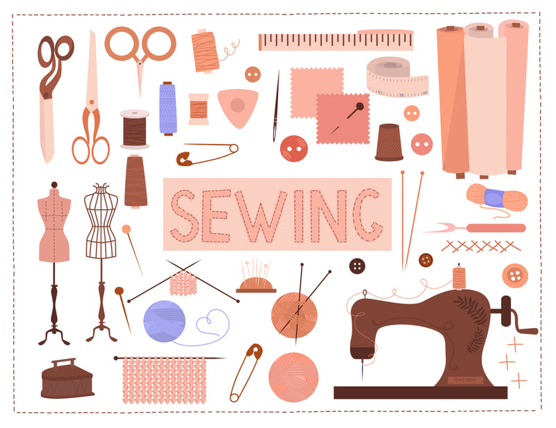 Sewing Wallpaper