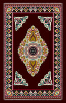 European Style Red Ceiling Wallpaper