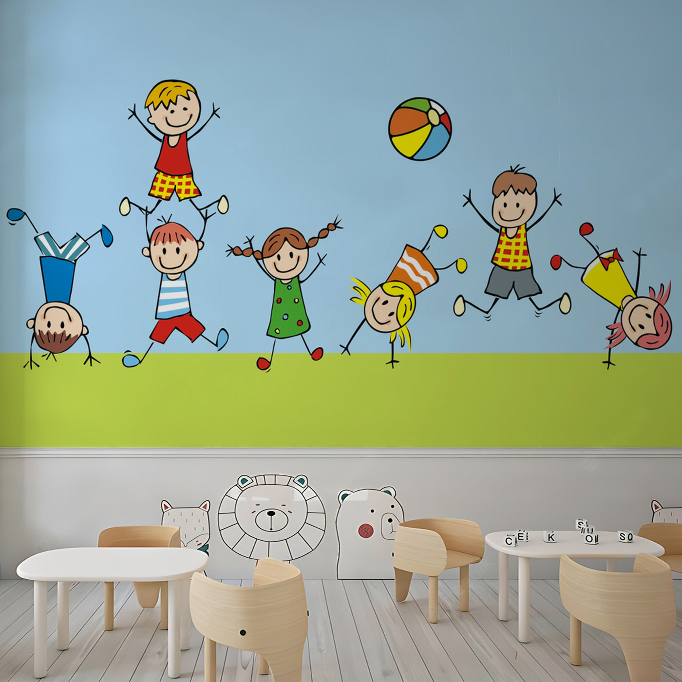 Nursery Illustration Wallpaper