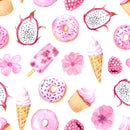 Icecream Candy Art Self Adhesive Sticker For Refrigerator