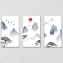 Sunset And Sunrise Wall Art 25, Set Of 3
