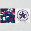 Captain America Wall Art, Set Of 2