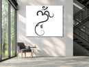 Om With Ganesh Sketch Self Adhesive Sticker Poster