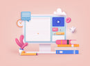 Pastel Office Design Wallpaper