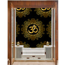 Om In Golden Design Self Adhesive Sticker Poster