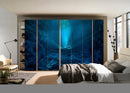 Blue Rays In Underwater Self Adhesive Sticker For Wardrobe