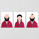 Money Heist Wall Art, Set Of 3