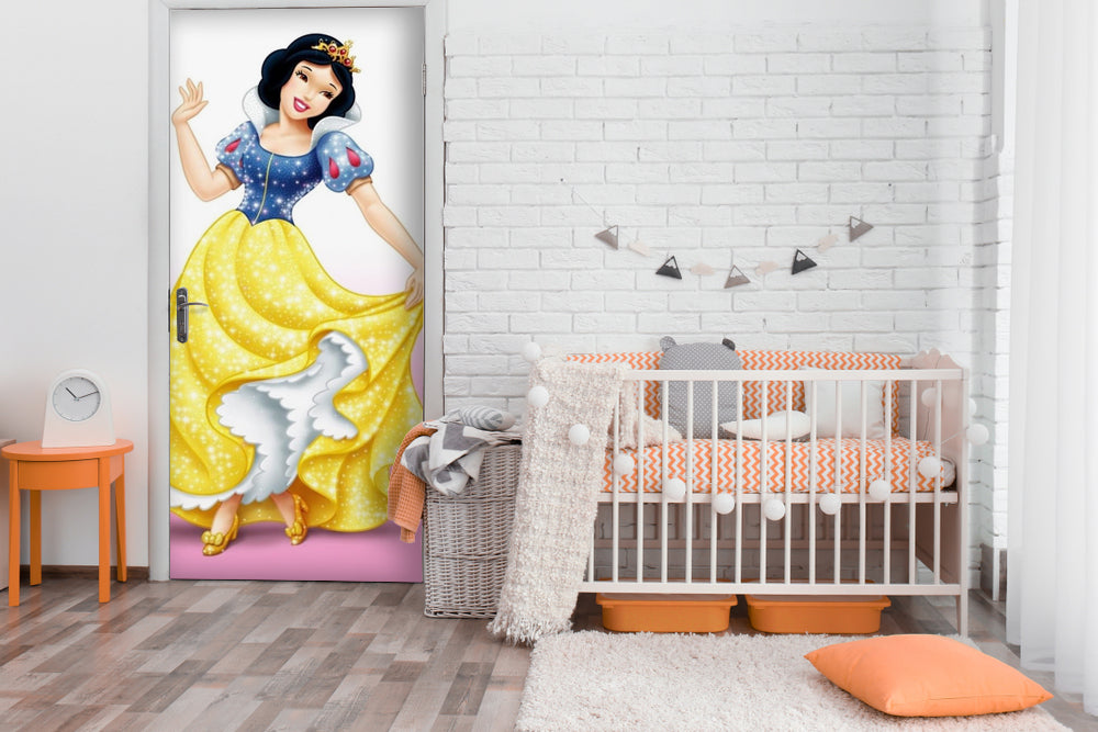 Snow White Anime Self Adhesive Sticker For Door