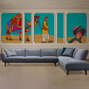 Rajasthani Desert Art Wallpaper