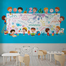 Abstract Nursery School Wallpaper